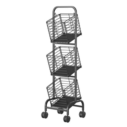 STORFEX 3-Tier Kitchen Storage Rack Removable Vegetable Cart