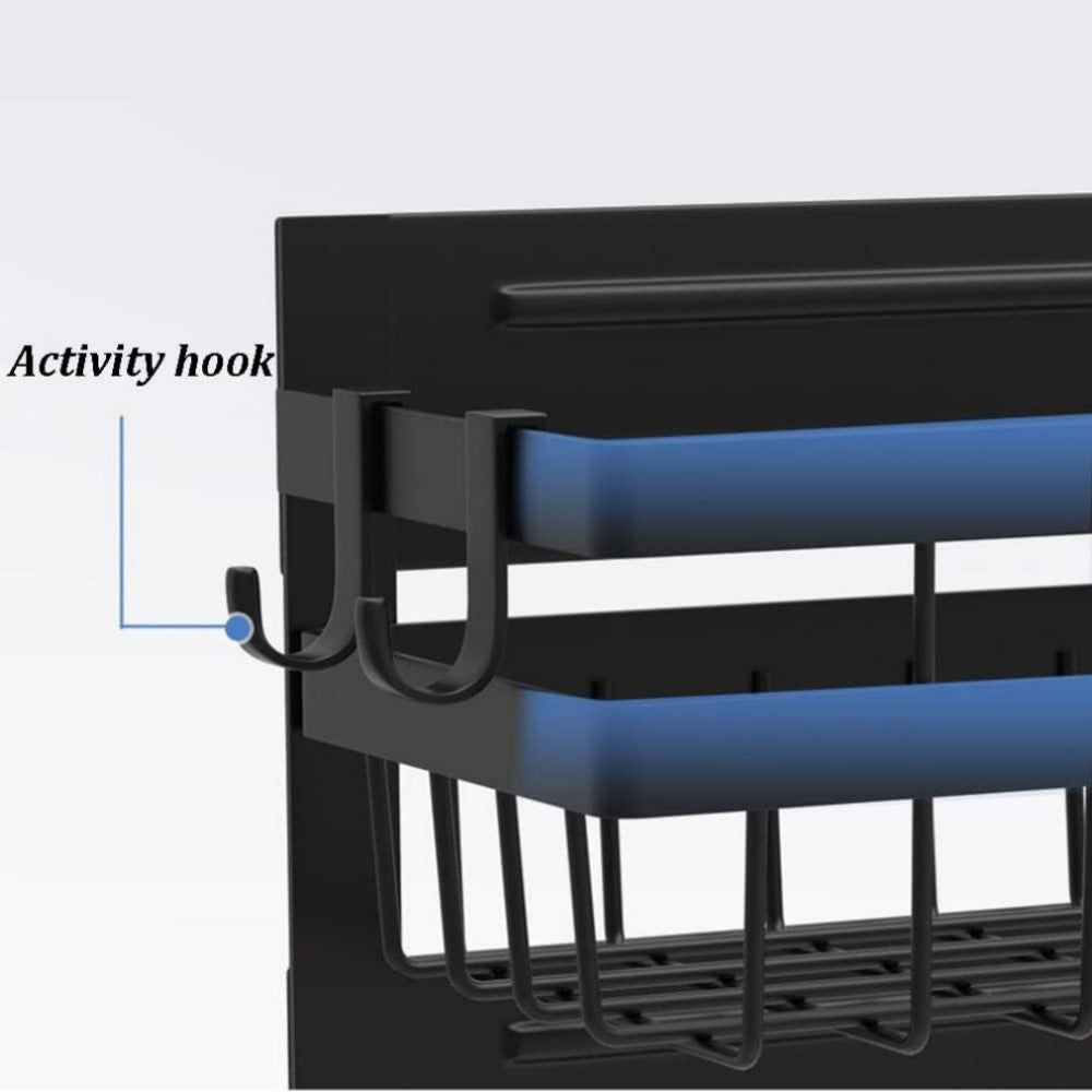 STORFEX 2 Layer Magnetic Spice Rack Refrigerator Shelf