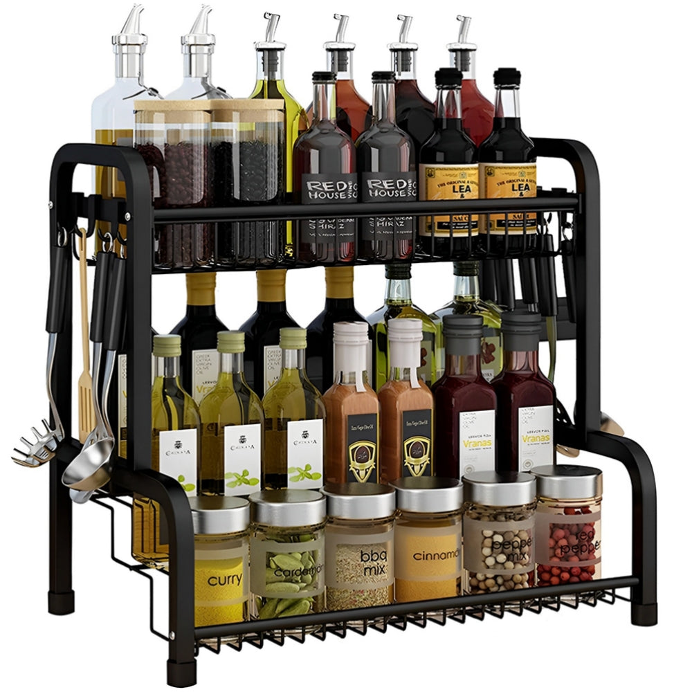 STORFEX 2 Tier Spice Racks Countertop Organizer