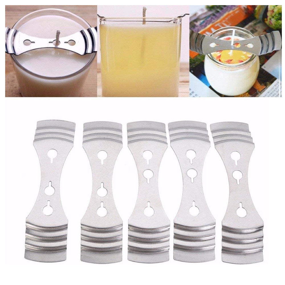 Stainless Steel Reusable Wick Holder for DIY Candle Making