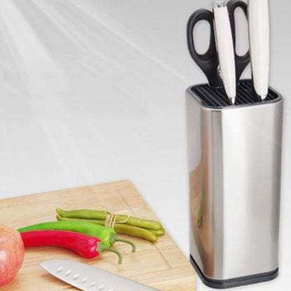 Universal Knife Block Kitchen Stainless Steel Knives Storage Stand