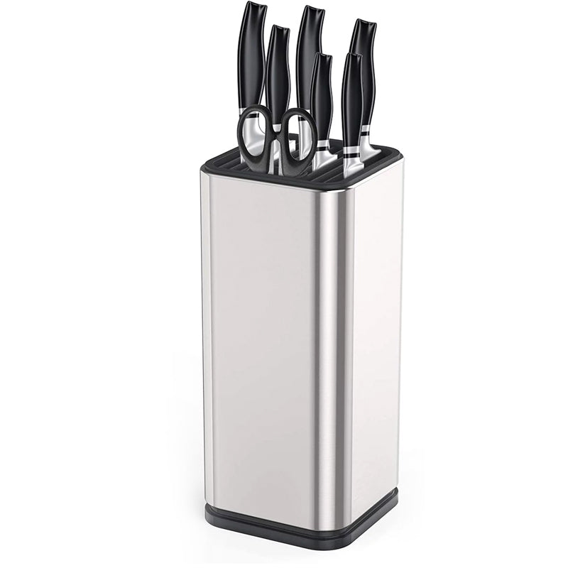 Universal Knife Block Kitchen Stainless Steel Knives Storage Stand