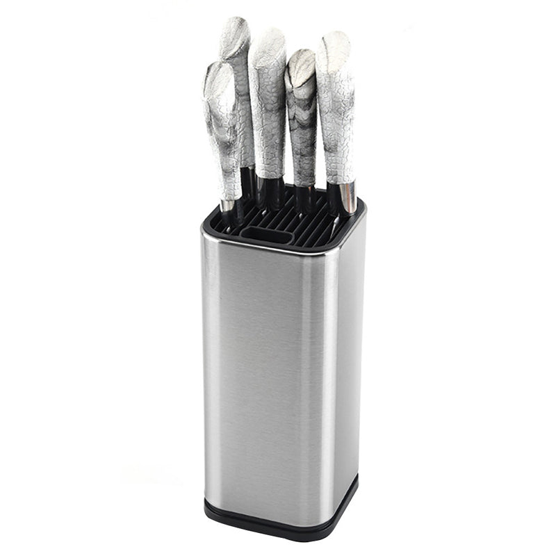 Universal Knife Block Kitchen Stainless Steel Knives Storage Stand