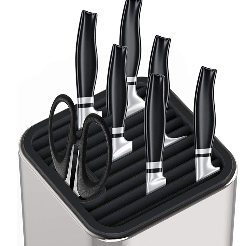 Universal Knife Block Kitchen Stainless Steel Knives Storage Stand