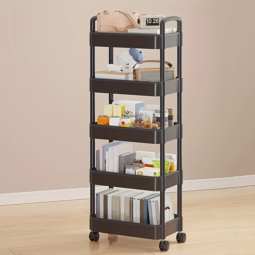 Versatile Rolling Storage Cart with Multiple Shelves and Wheels