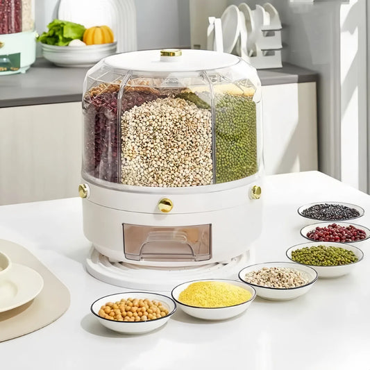 Moisture Proof 360° Rotating Rice Dispenser