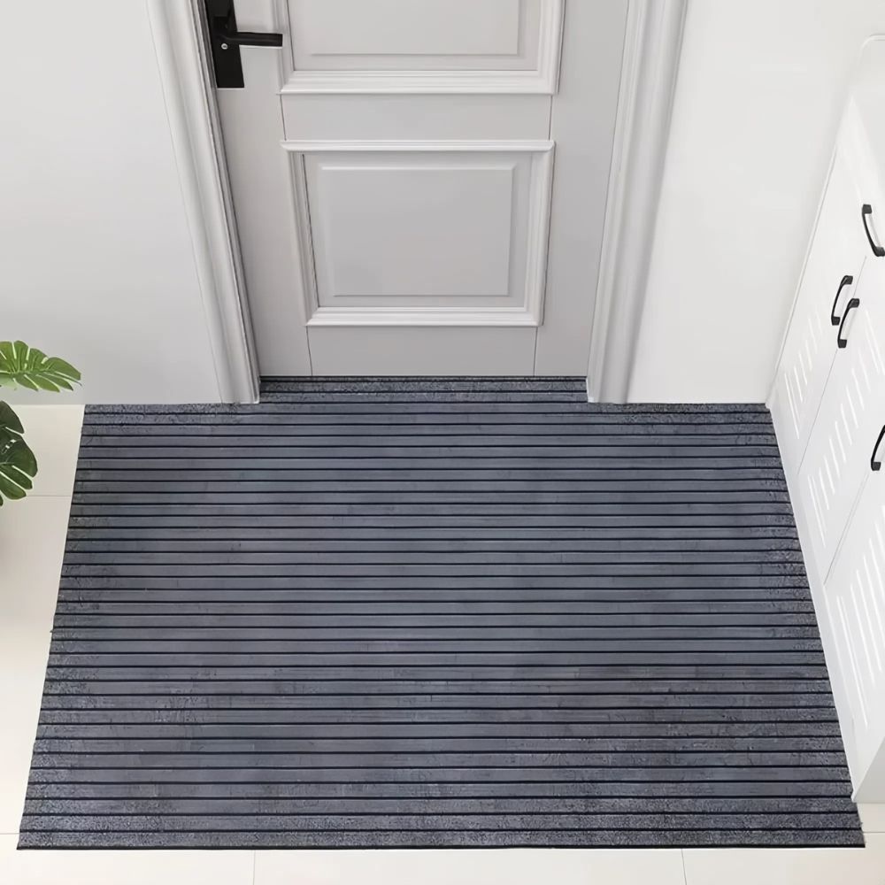 Modern Minimalist Square Floor Mat Durable Non Slip Indoor Outdoor Use