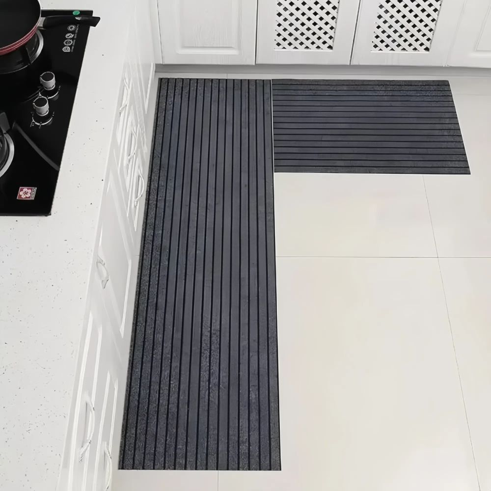 Modern Minimalist Square Floor Mat Durable Non Slip Indoor Outdoor Use