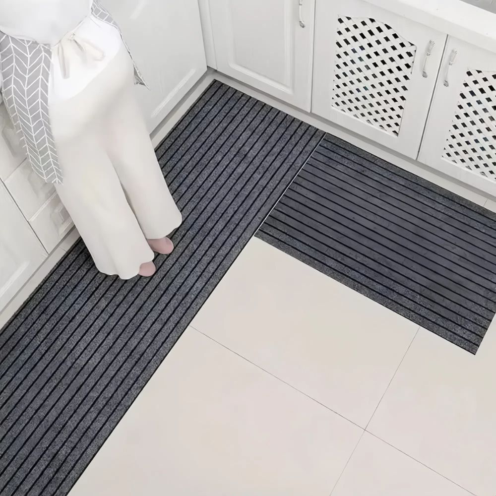 Modern Minimalist Square Floor Mat Durable Non Slip Indoor Outdoor Use