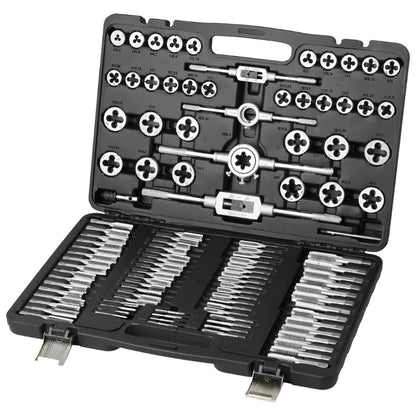 Tap and Die Set Metric or SAE Standard Bearing Steel Taps and Dies Essential Threading Tool