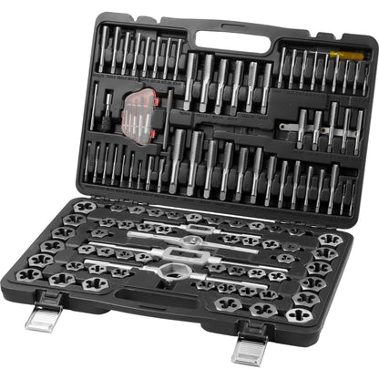 Tap and Die Set Metric or SAE Standard Bearing Steel Taps and Dies Essential Threading Tool