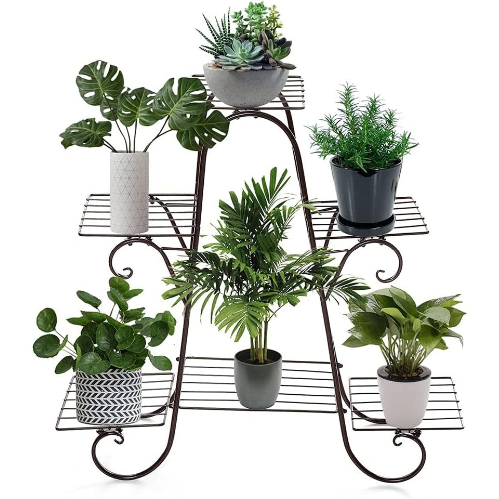 Metal Plant Stand Indoor Outdoor Flower Pot Display Rack Garden Shelf Stand Holder