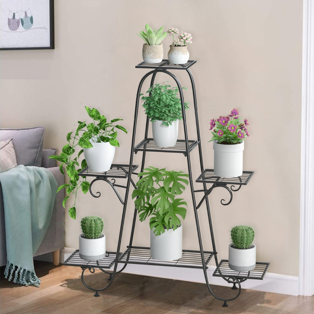 Metal Plant Stand Indoor Outdoor Flower Pot Display Rack Garden Shelf Stand Holder