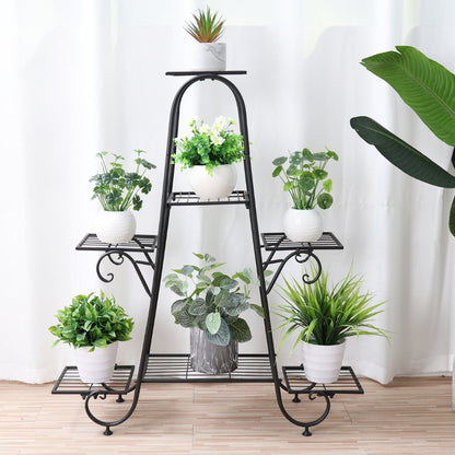 Metal Plant Stand Indoor Outdoor Flower Pot Display Rack Garden Shelf Stand Holder