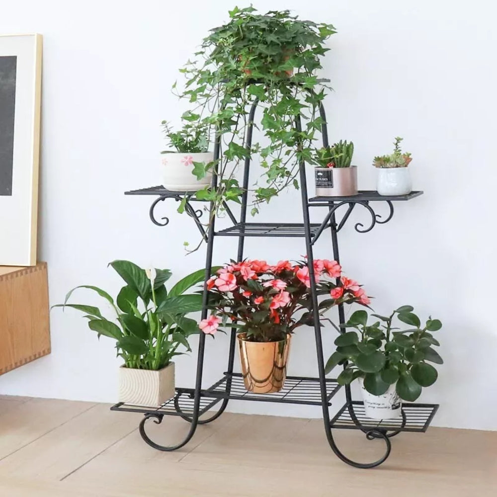 Metal Plant Stand Indoor Outdoor Flower Pot Display Rack Garden Shelf Stand Holder