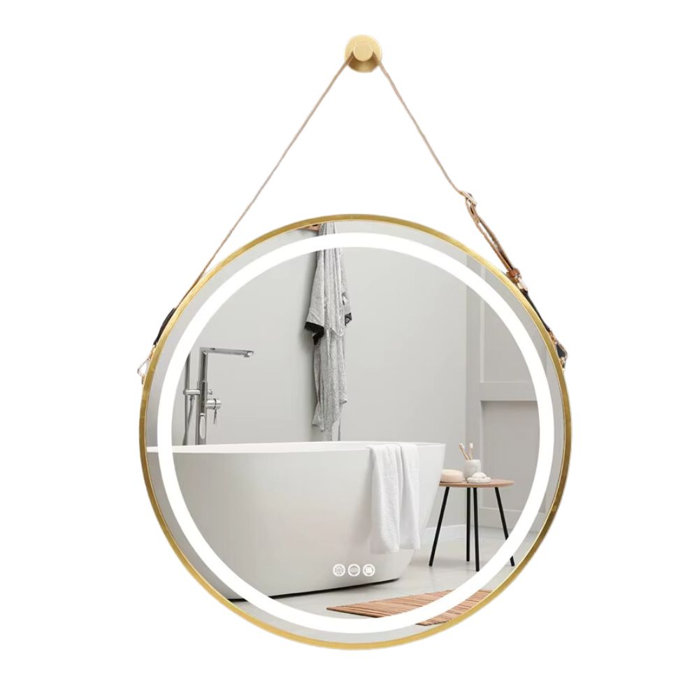 Stylish 32 LED Bathroom Mirror with Touch Sensor and Detachable Rope