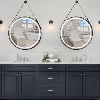 Stylish 32 LED Bathroom Mirror with Touch Sensor and Detachable Rope