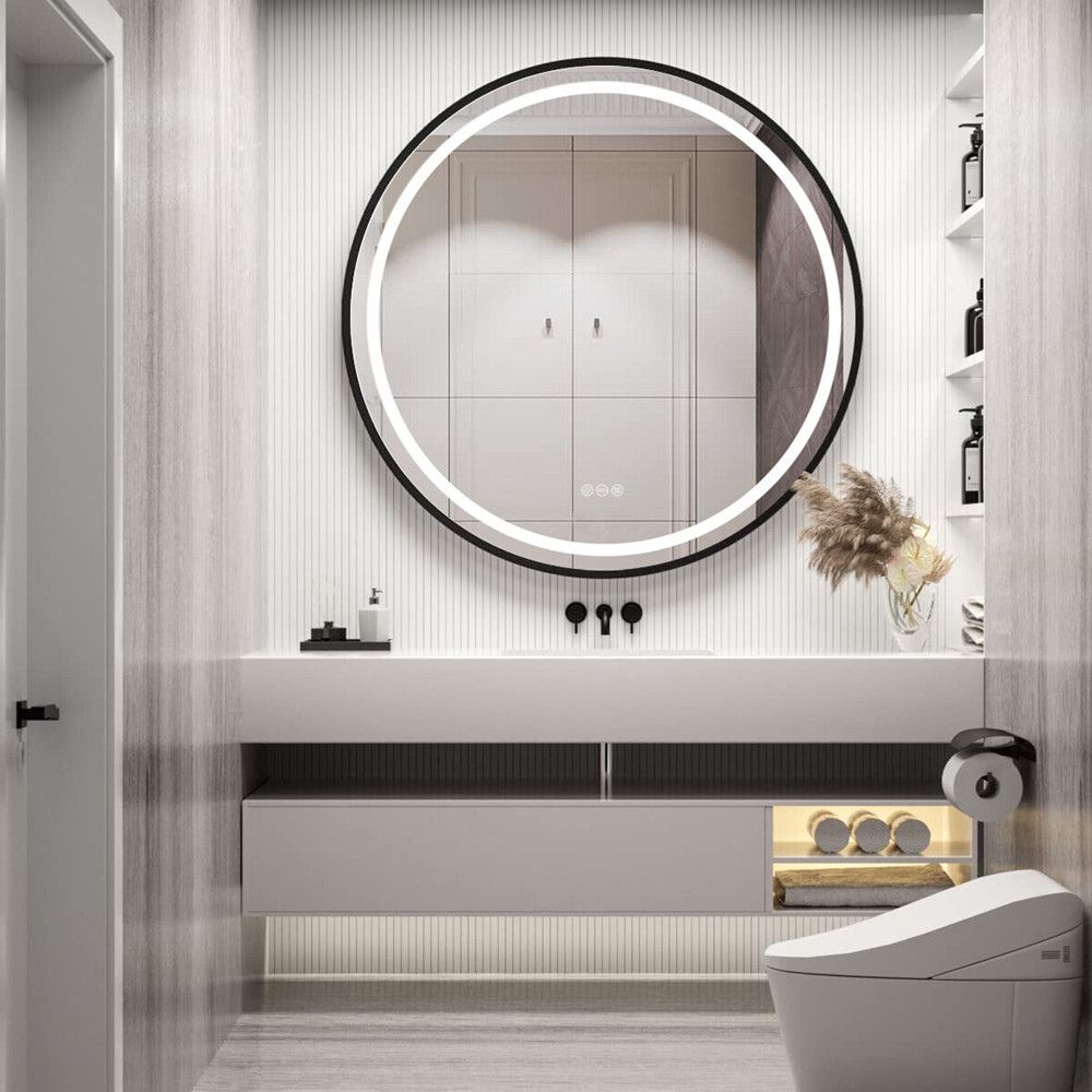 Stylish 32 LED Bathroom Mirror with Touch Sensor and Detachable Rope