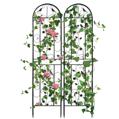 2 Pack Garden Trellis for Climbing Plants Potted Vines Vegetables Flowers Patio