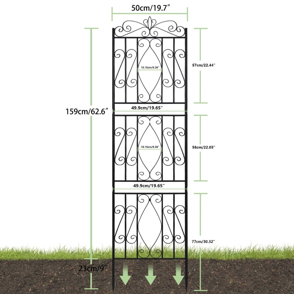 6 Panel Garden Border Trellis for Climbing Plants