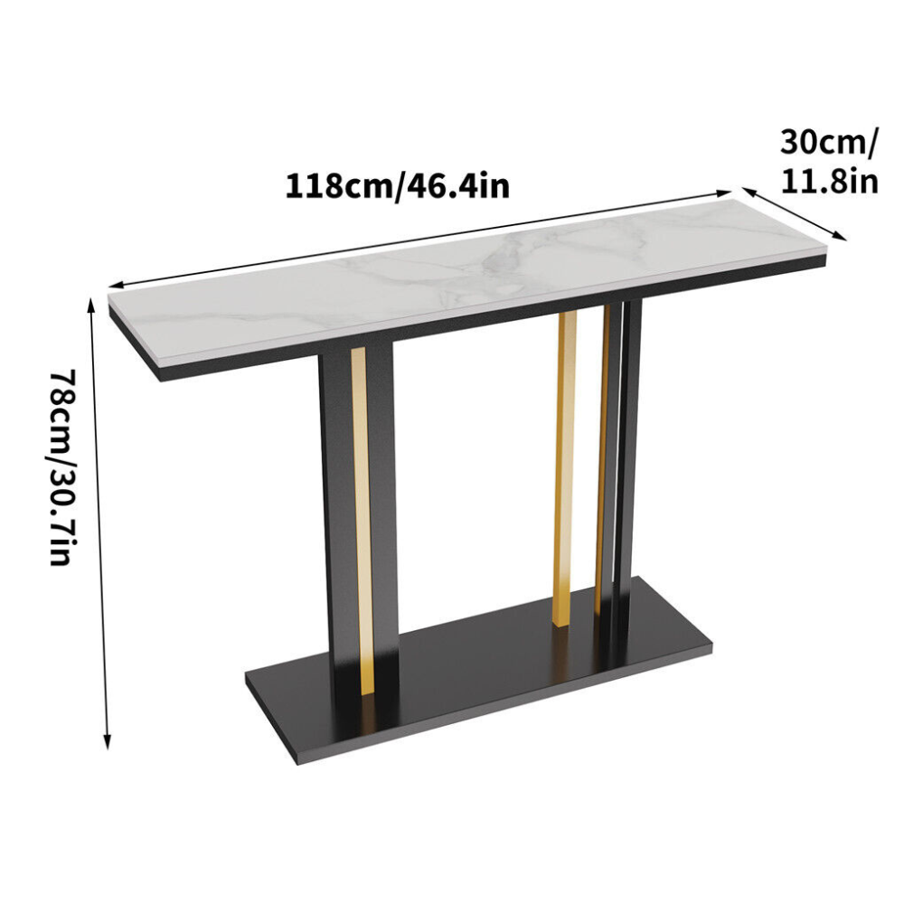 Stylish Marble Console Table for Living Room