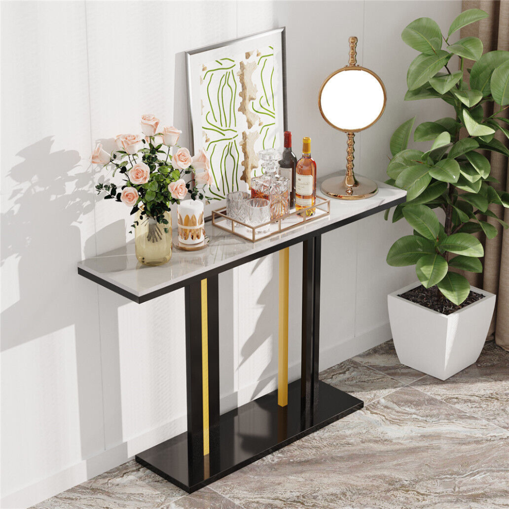 Stylish Marble Console Table for Living Room