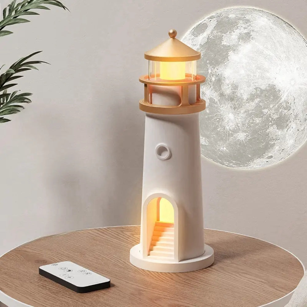 Moon Projection Lighthouse Night Lights Motion Sensor Bluetooth Music