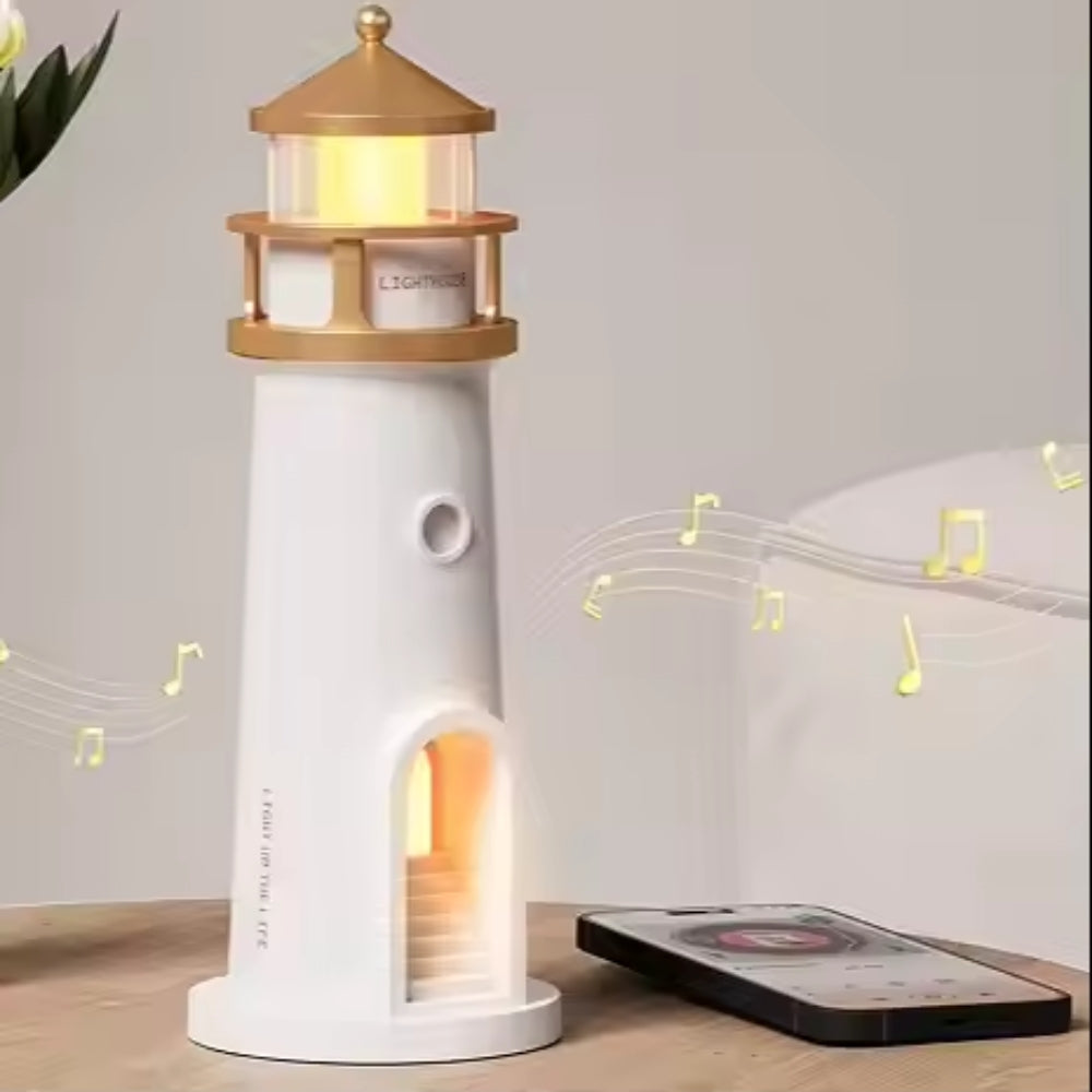 Moon Projection Lighthouse Night Lights Motion Sensor Bluetooth Music