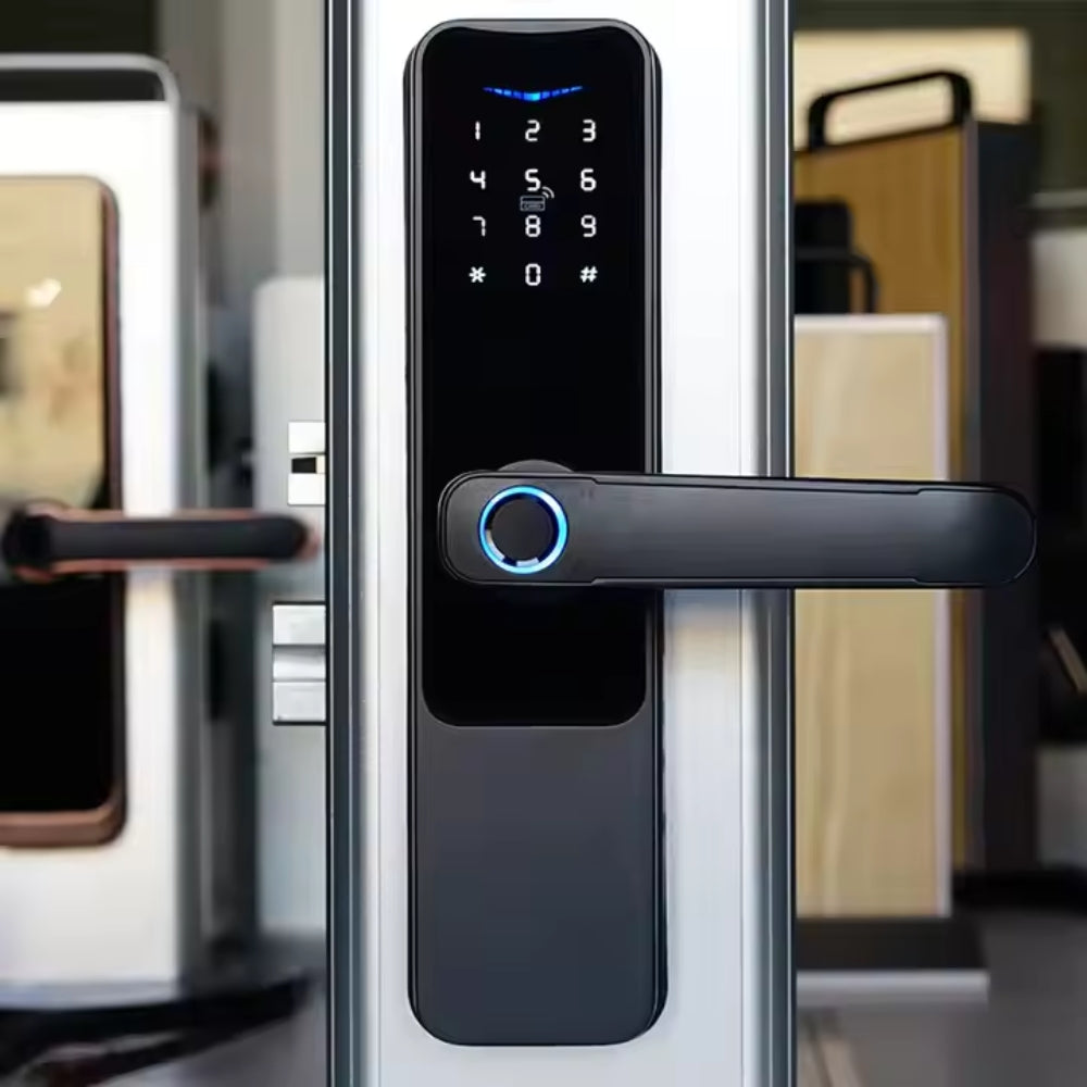 WIFI Digital Smart Door Lock Electronic Fingerprint Password Key Lock