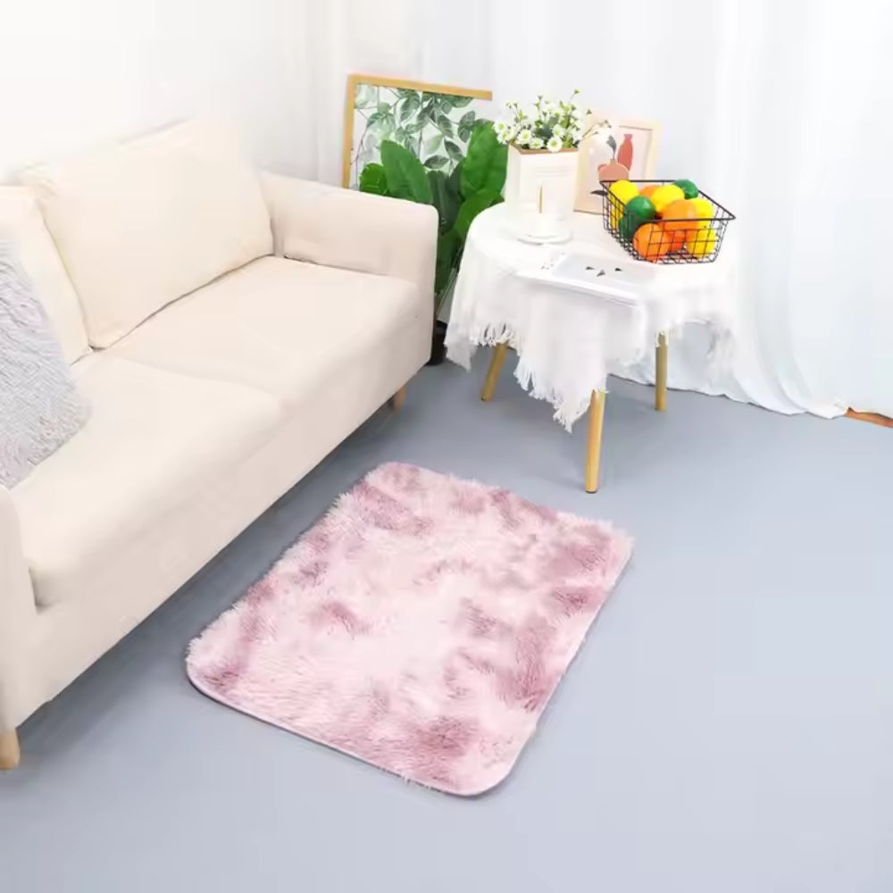 New Plush Floor Carpet Fluffy Area Rug Pad Mat Shaggy For Bedroom Living Room