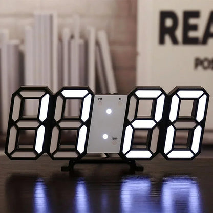 Adjustable 3D LED Digital Wall Clock