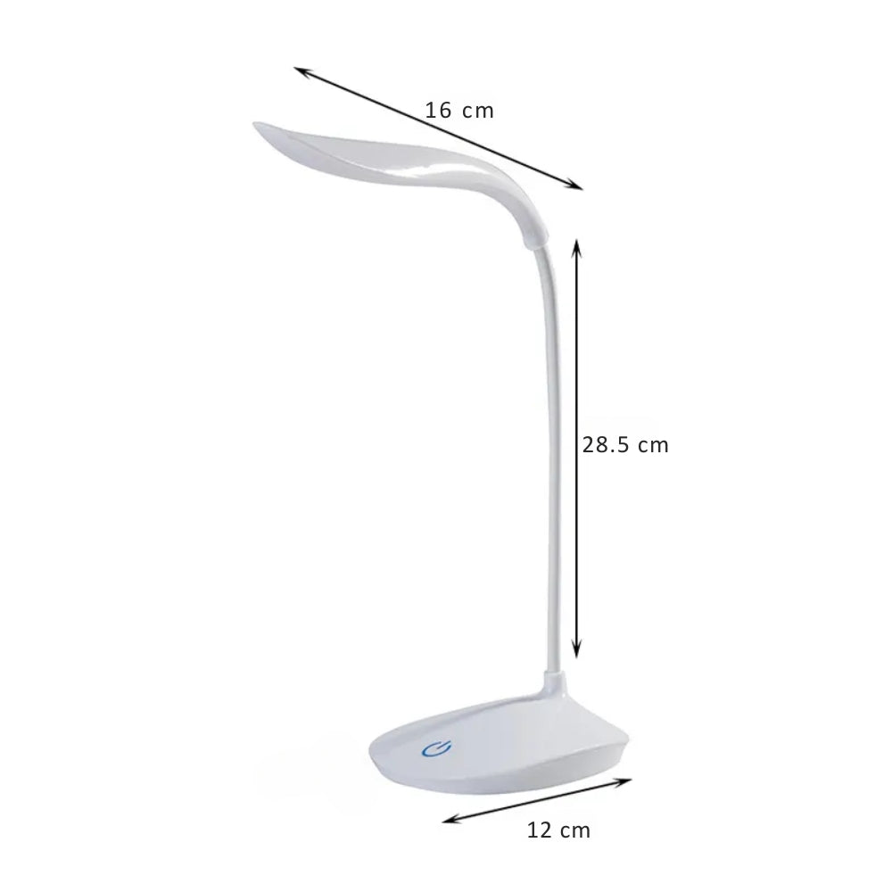 Rechargeable LED Desk Light Touch Sensor Bedside Table Reading Lamp