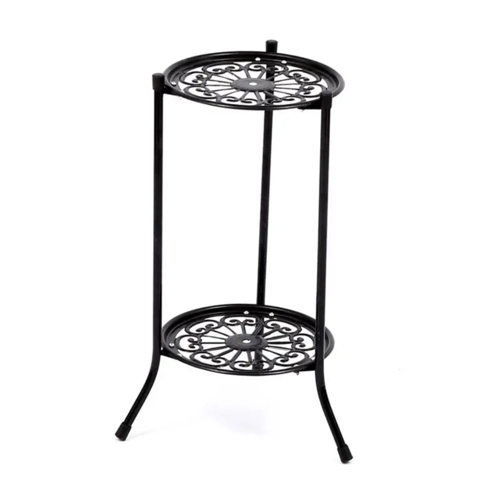 2 Tier Metal Plant Stand for Indoor and Outdoor Decoration